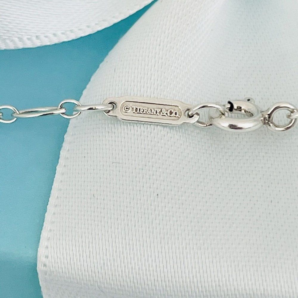 31" RARE Tiffany & Co Oval Link Chain Necklace in Sterling Silver AUTHENTIC - Picture 4 of 6